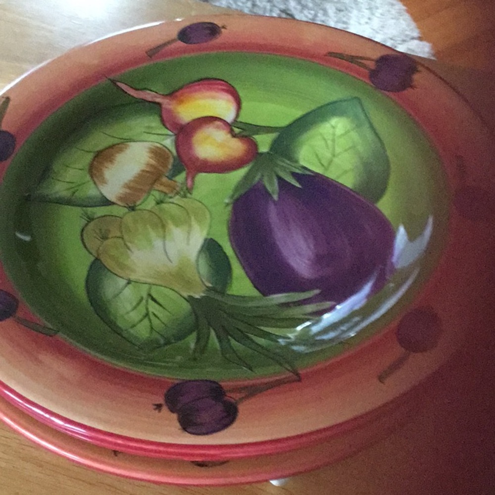 Laurie Gates Ware Ceramic plates (3)